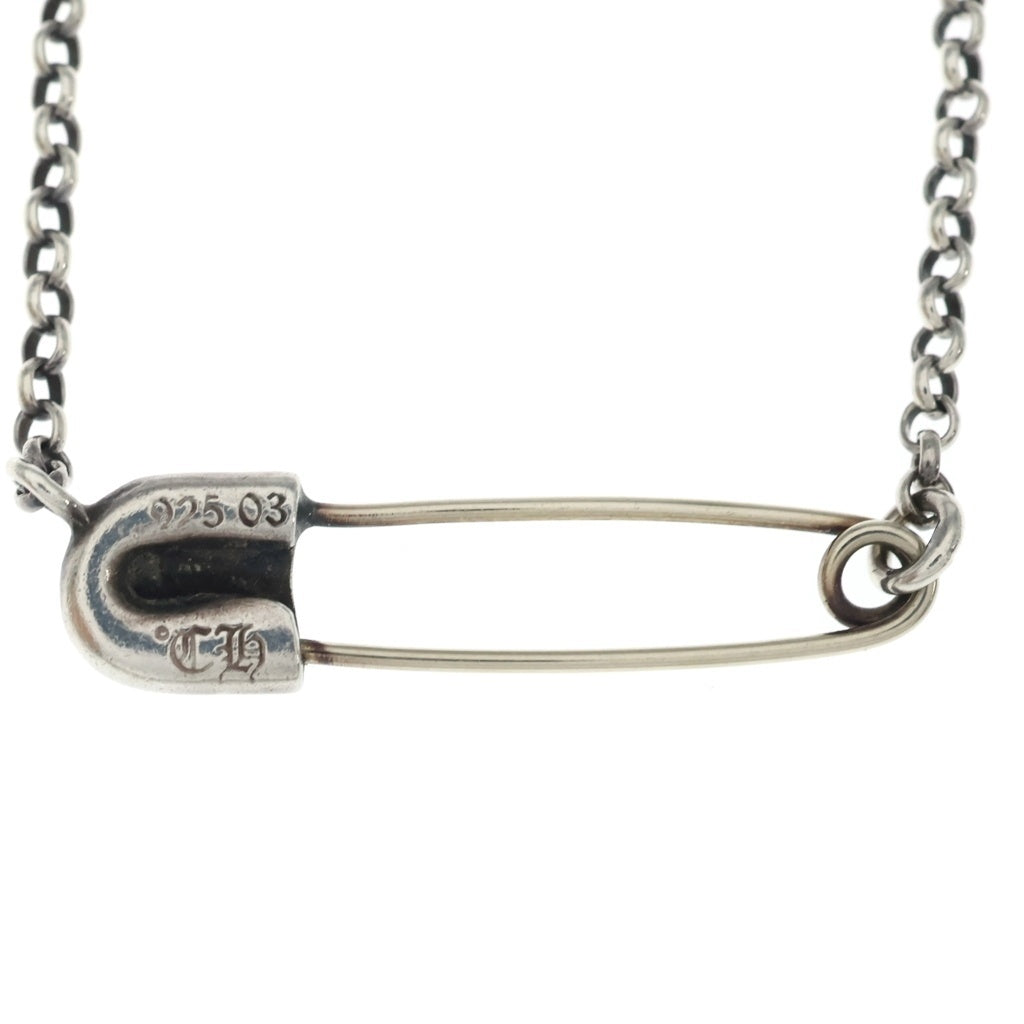 CHROME HEARTS(クロムハーツ) SAFETY PIN R16 セーフティピンロールチェーン ネックレス シルバー