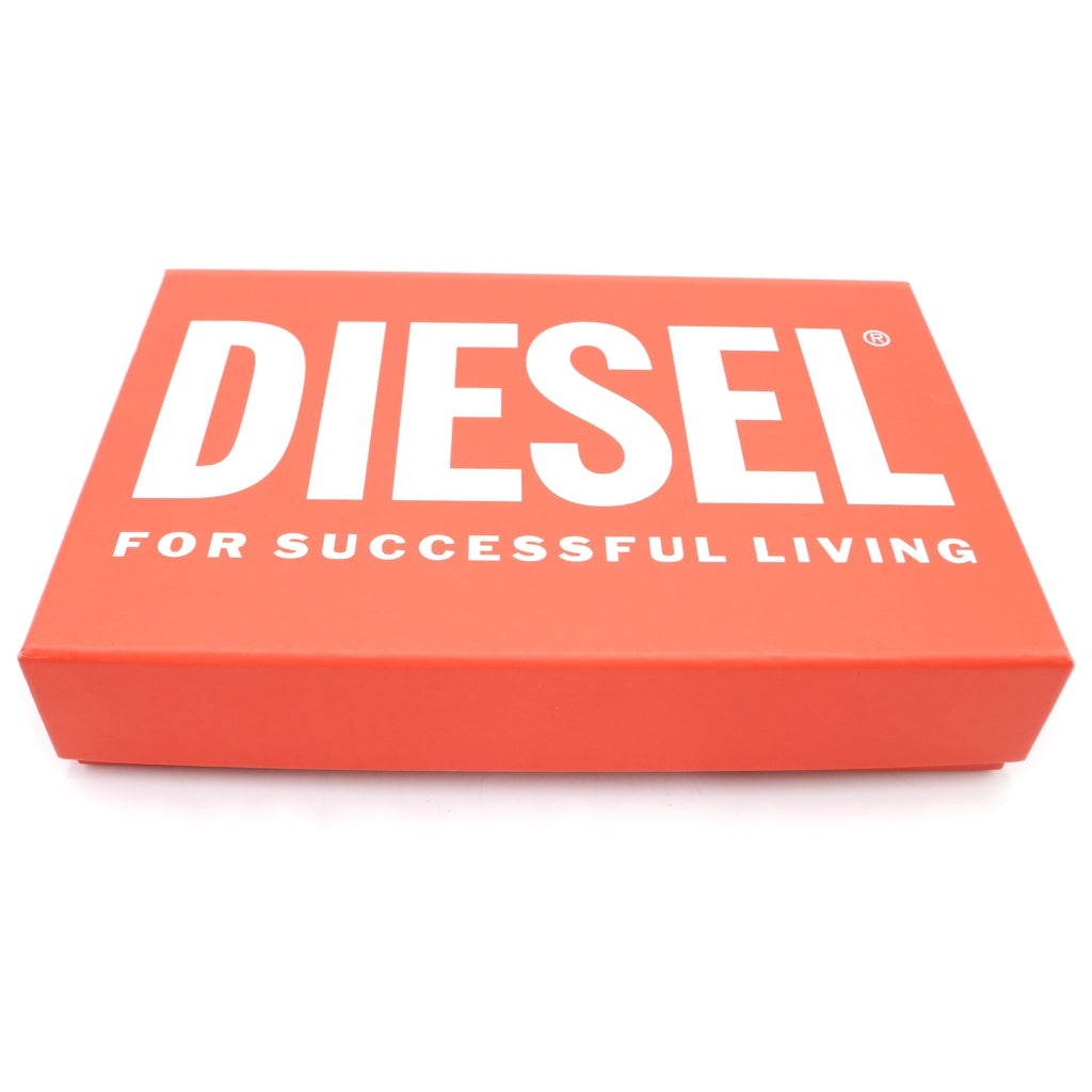 DIESEL(ディーゼル) オーバルD ラウンドジップ レザー ロングウォレット 長財布 ブラック