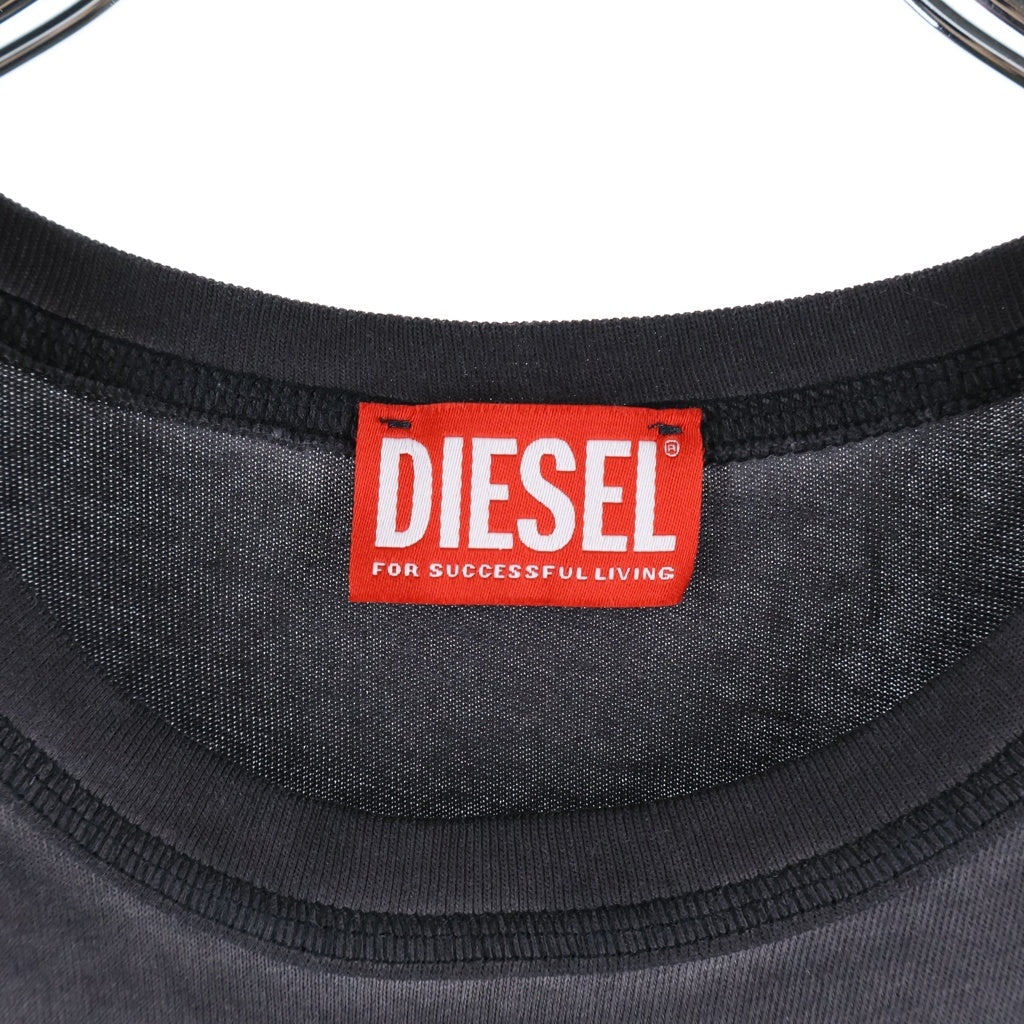 DIESEL(ディーゼル) T-RAWBISCO タンクトップ ノースリーブカットソー グレー A22654