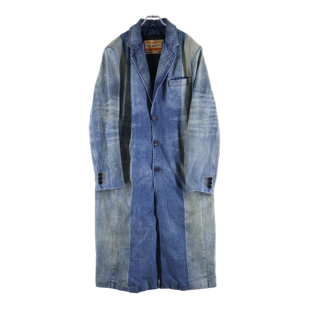DIESEL(ディーゼル) 24AW D-BALZER-MID-FSF デニム ロング チェスターコート インディゴ A16830