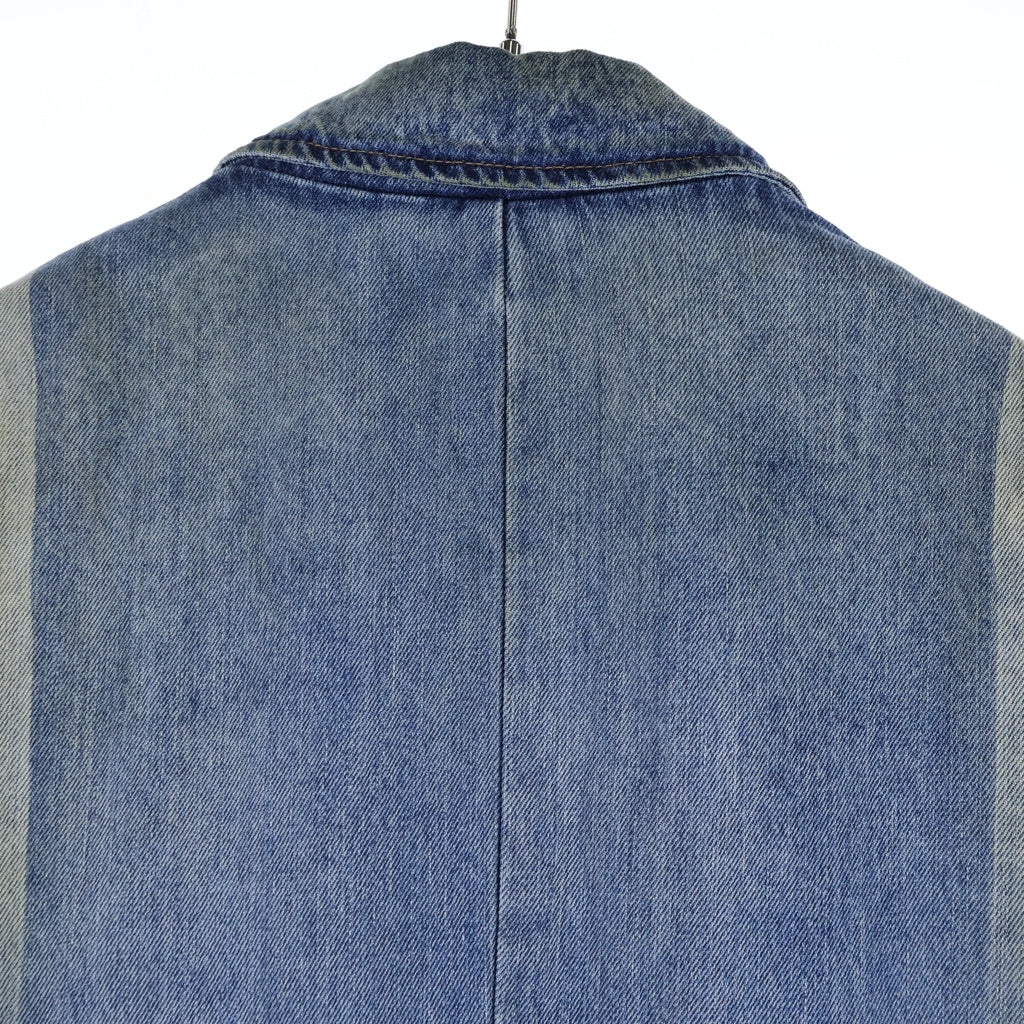 DIESEL(ディーゼル) 24AW D-BALZER-MID-FSF デニム ロング チェスターコート インディゴ A16830