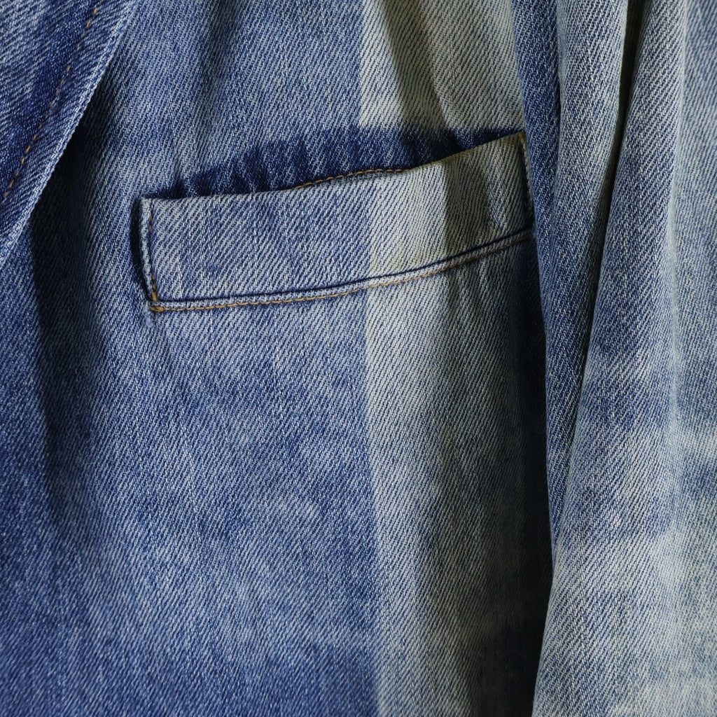 DIESEL(ディーゼル) 24AW D-BALZER-MID-FSF デニム ロング チェスターコート インディゴ A16830
