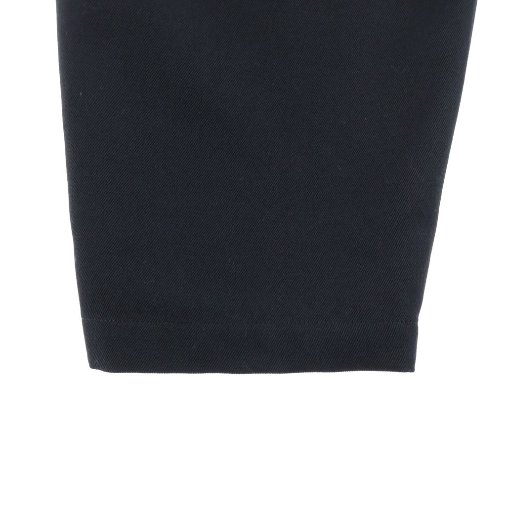 Yohji Yamamoto POUR HOMME(ヨウジヤマモト プールオム) 24AW テーパードパンツ タッグ ワイド ロングパンツ スラックス ブラック HO-P44-101