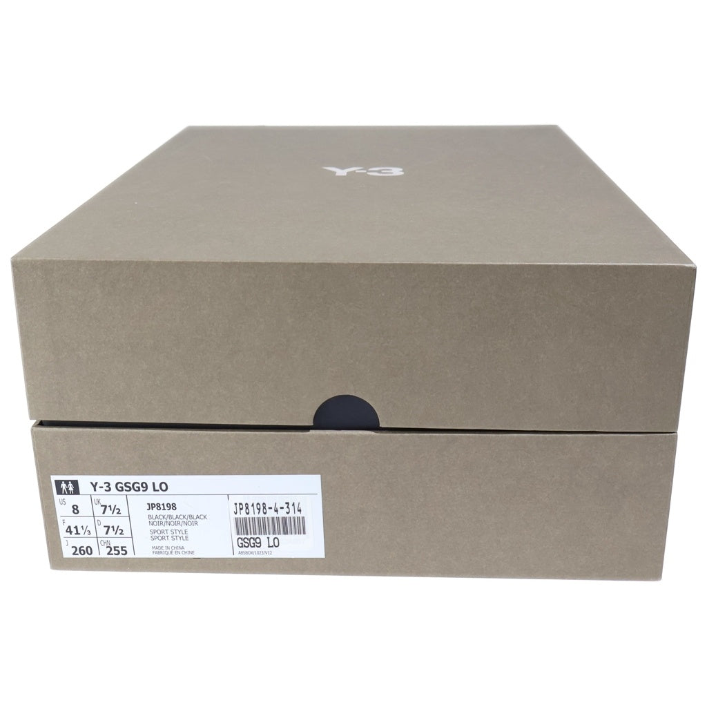 Y-3(ワイスリー) GSG9 LOW ローカットスニーカー レザー ブラック US8/26cm JP8198