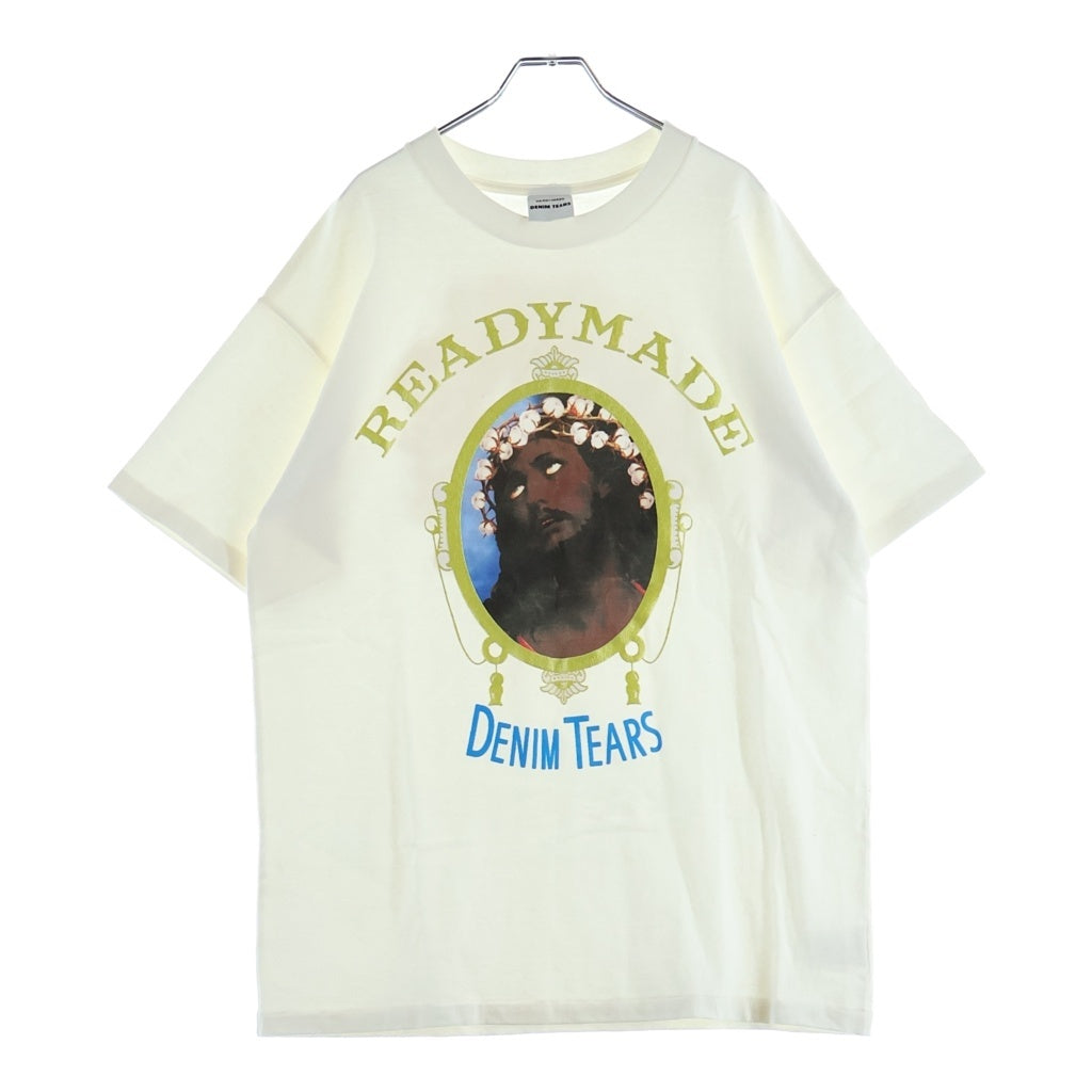 READY MADE(レディメイド) 22SS ×DENIM TEARS Cotton Wreath Tee デニムティアーズ クルーネック 半袖Tシャツ カットソー ホワイト RE-DT-WH-00-00-12