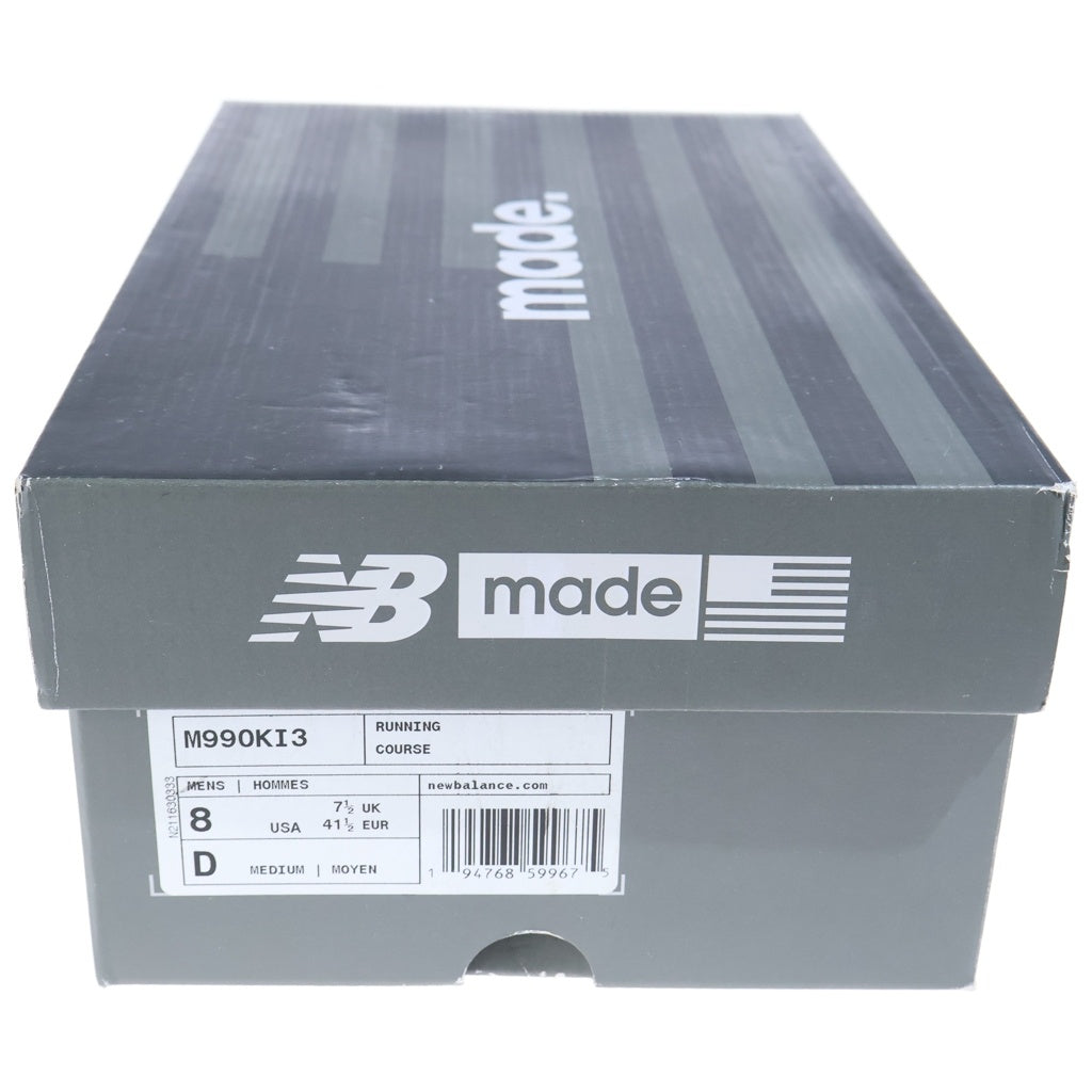 New Balance(ニューバランス) ×KITH Ronnie Fieg キス ロニー・ファイグ スエード メッシュ ローカットスニーカー ブラック/ネイビー US8/26cm M990KI3