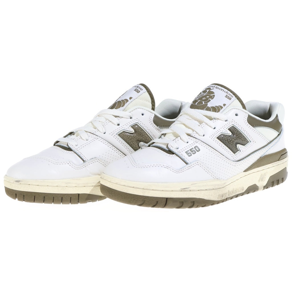 New Balance(ニューバランス) ×Aime Leon Dore 550 WHITE OLIVE エメレオンドレ ローカットスニーカー ホワイト/オリーブ US9/27cm BB550AD1