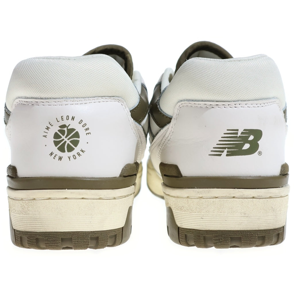New Balance(ニューバランス) ×Aime Leon Dore 550 WHITE OLIVE エメレオンドレ ローカットスニーカー ホワイト/オリーブ US9/27cm BB550AD1
