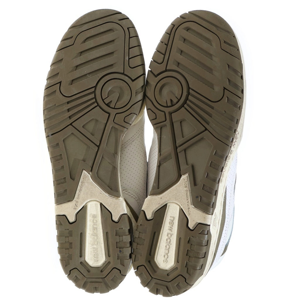 New Balance(ニューバランス) ×Aime Leon Dore 550 WHITE OLIVE エメレオンドレ ローカットスニーカー ホワイト/オリーブ US9/27cm BB550AD1