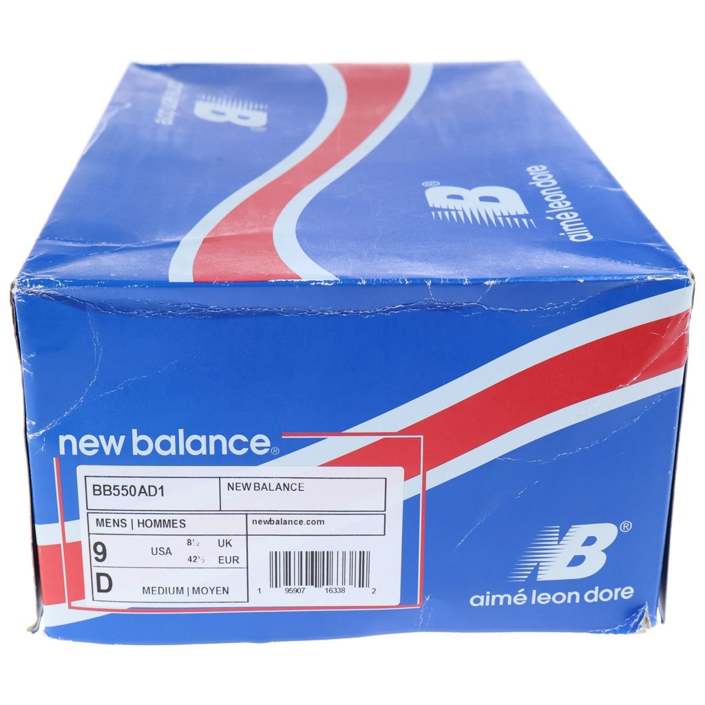 New Balance(ニューバランス) ×Aime Leon Dore 550 WHITE OLIVE エメレオンドレ ローカットスニーカー ホワイト/オリーブ US9/27cm BB550AD1