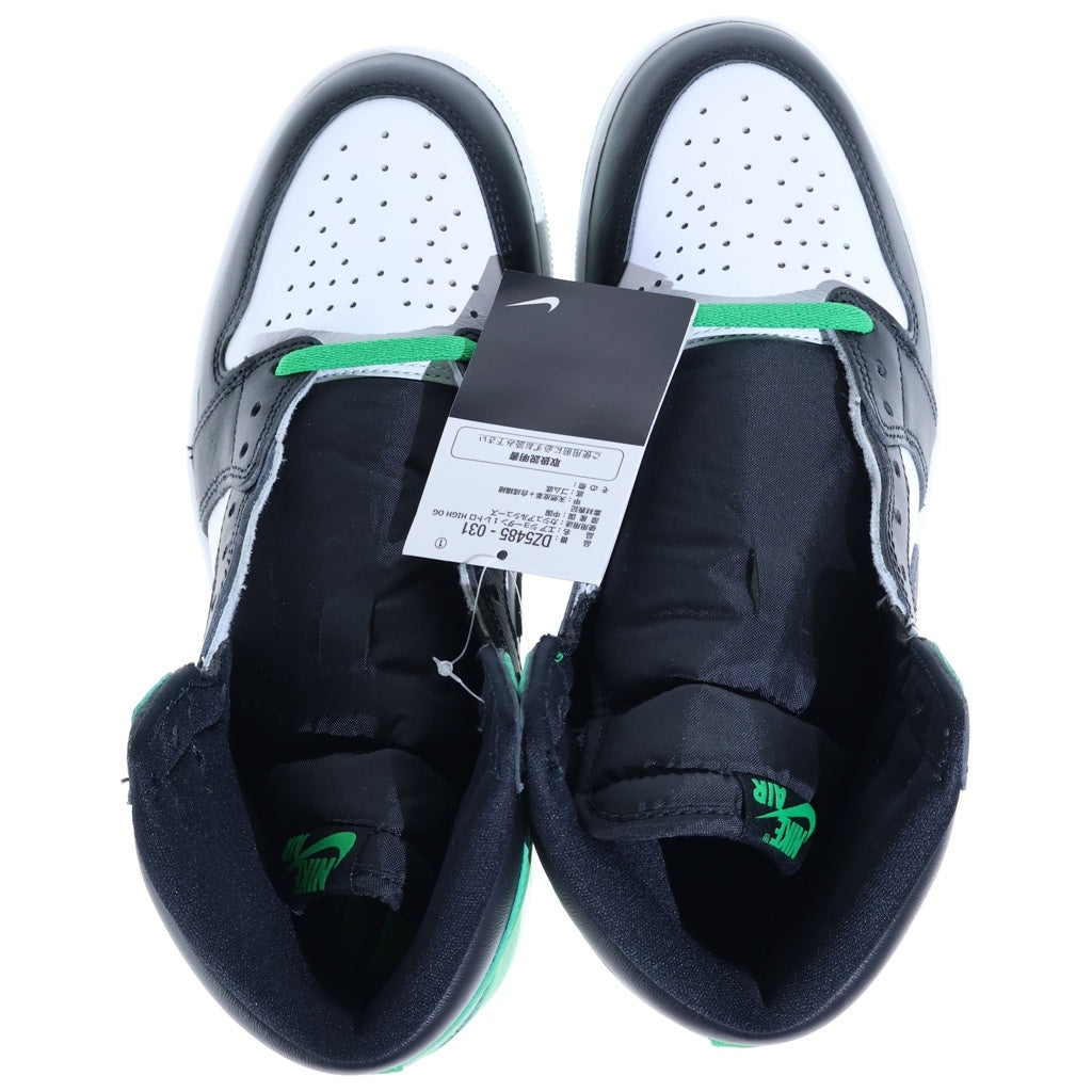 NIKE(ナイキ) AIR JORDAN1 RETRO HIGH OG CELTICS BLACK AND LUCKY GREEN エアジョーダン1 レトロ セルティックス ブラック アンド ラッキーグリーン ハイカットスニーカー DZ5485-031