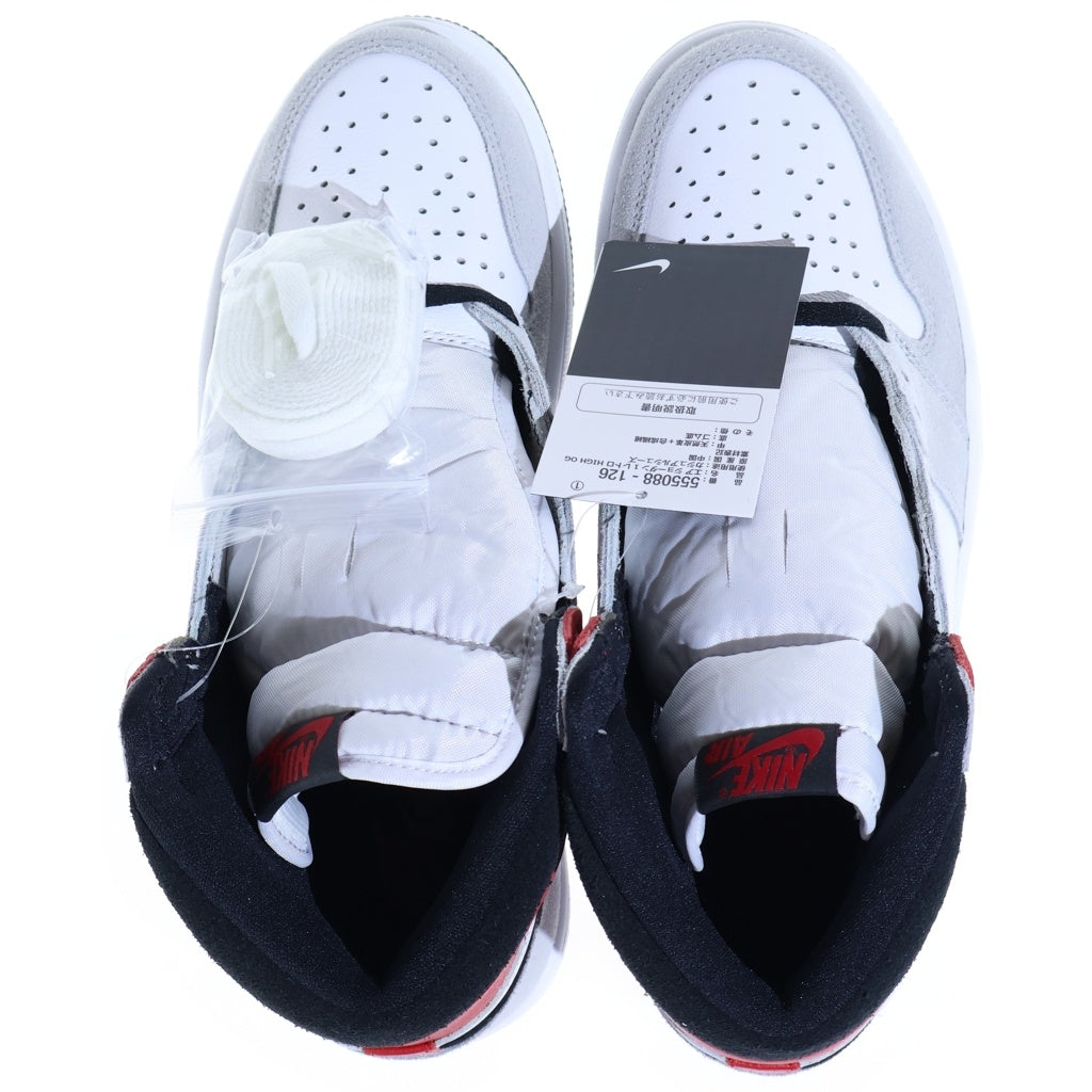 NIKE(ナイキ) AIR JORDAN1 HIGH OG HERITAGE エアジョーダン1 ハイカットスニーカー ホワイト/グレー US9/27cm 555088-126