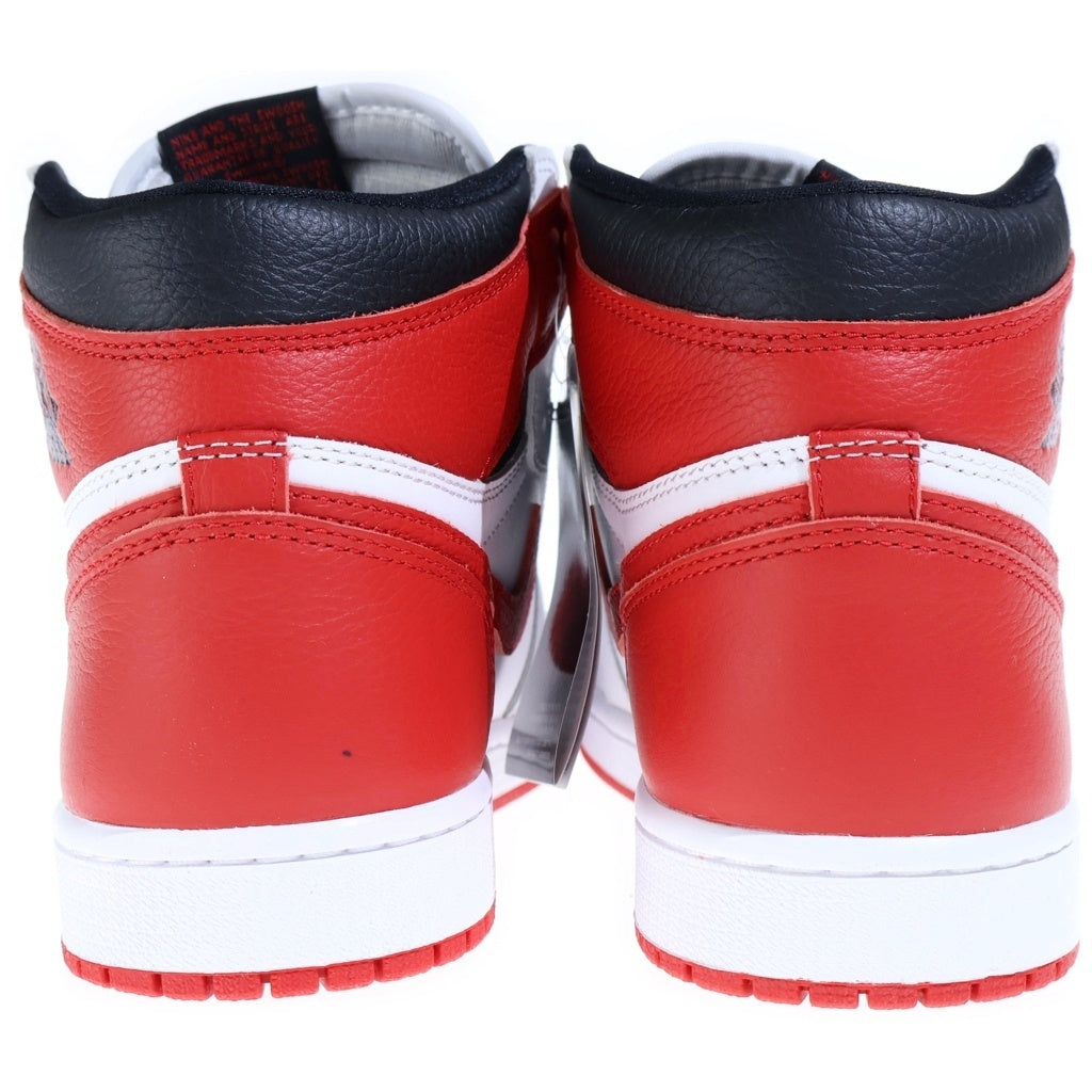 NIKE(ナイキ) AIR JORDAN1 HIGH OG HERITAGE 55508-161 エアジョーダン1 ヘリテージ ハイカットスニーカー ホワイト/レッド US9/27cm 555088-161