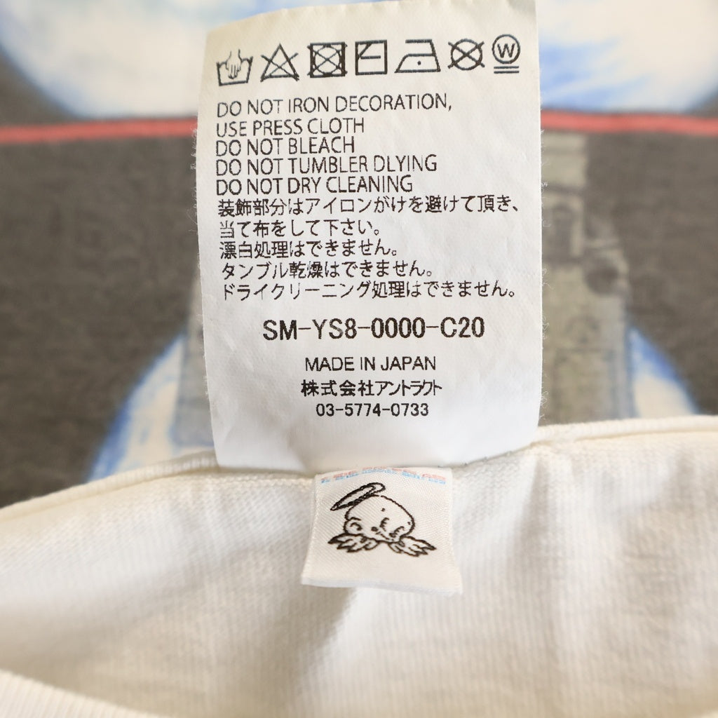 SAINT MICHAEL(セントマイケル) 24SS ×FREEDOM FD-SS TEE フリーダム クルーネック 半袖Tシャツ カットソー ホワイト SM-YS8-0000-C20