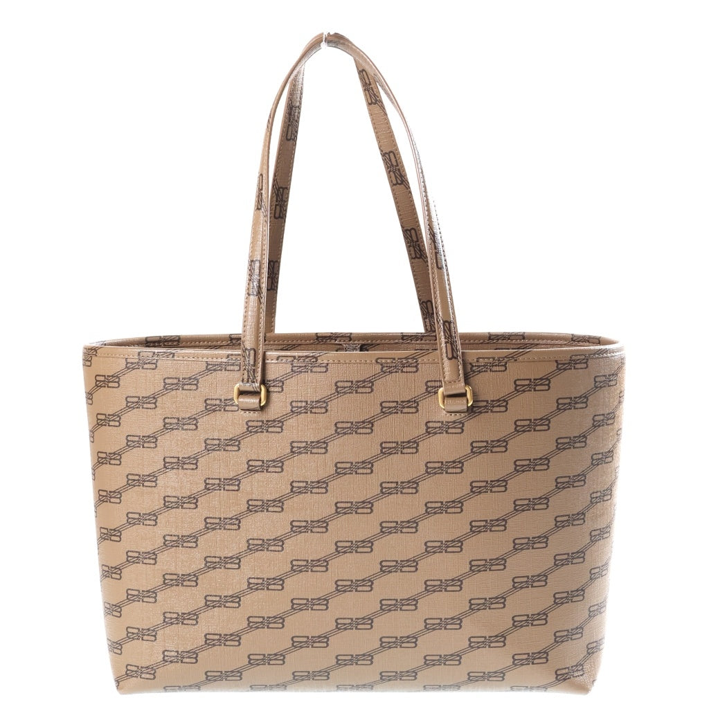 BALENCIAGA(バレンシアガ) SIGNATURE SHOPPER M シグネチャー ショッパー BBモノグラム トートバッグ ブラウン 702698 レディース