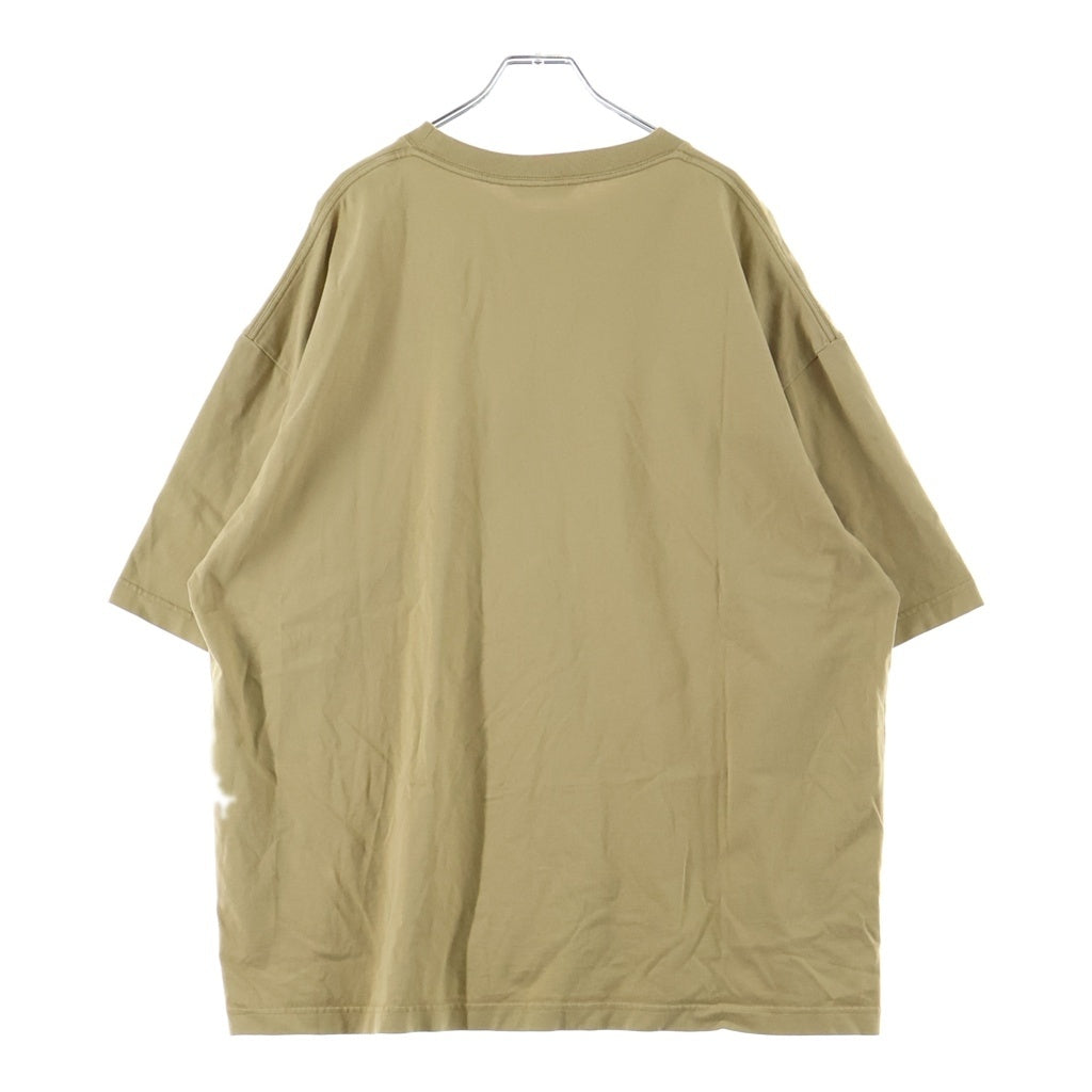 BALENCIAGA(バレンシアガ) 20SS ロゴ刺繍 クルーネック 半袖Tシャツカットソー ブラウン 612966