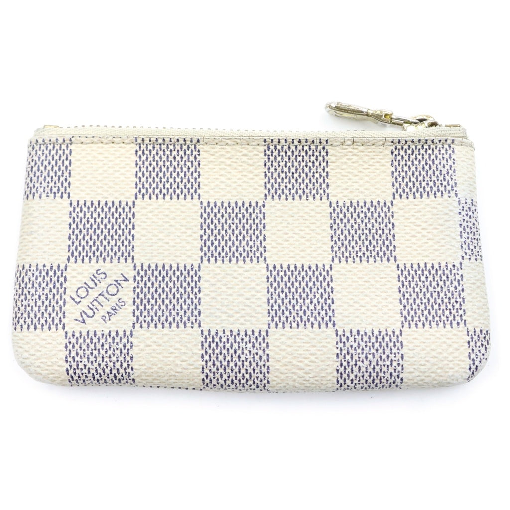 LOUIS VUITTON(ルイヴィトン) ポシェット クレ ダミエ アズールキャンバス コインケース 小銭入れ ホワイト CT3184 N62659 レディース