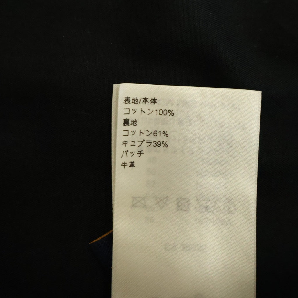 LOUIS VUITTON(ルイヴィトン) 24AW レザー切替 ダミエワーク ジャケット ジップアップ ブルゾン ブラック RM242M MKD HRB91W