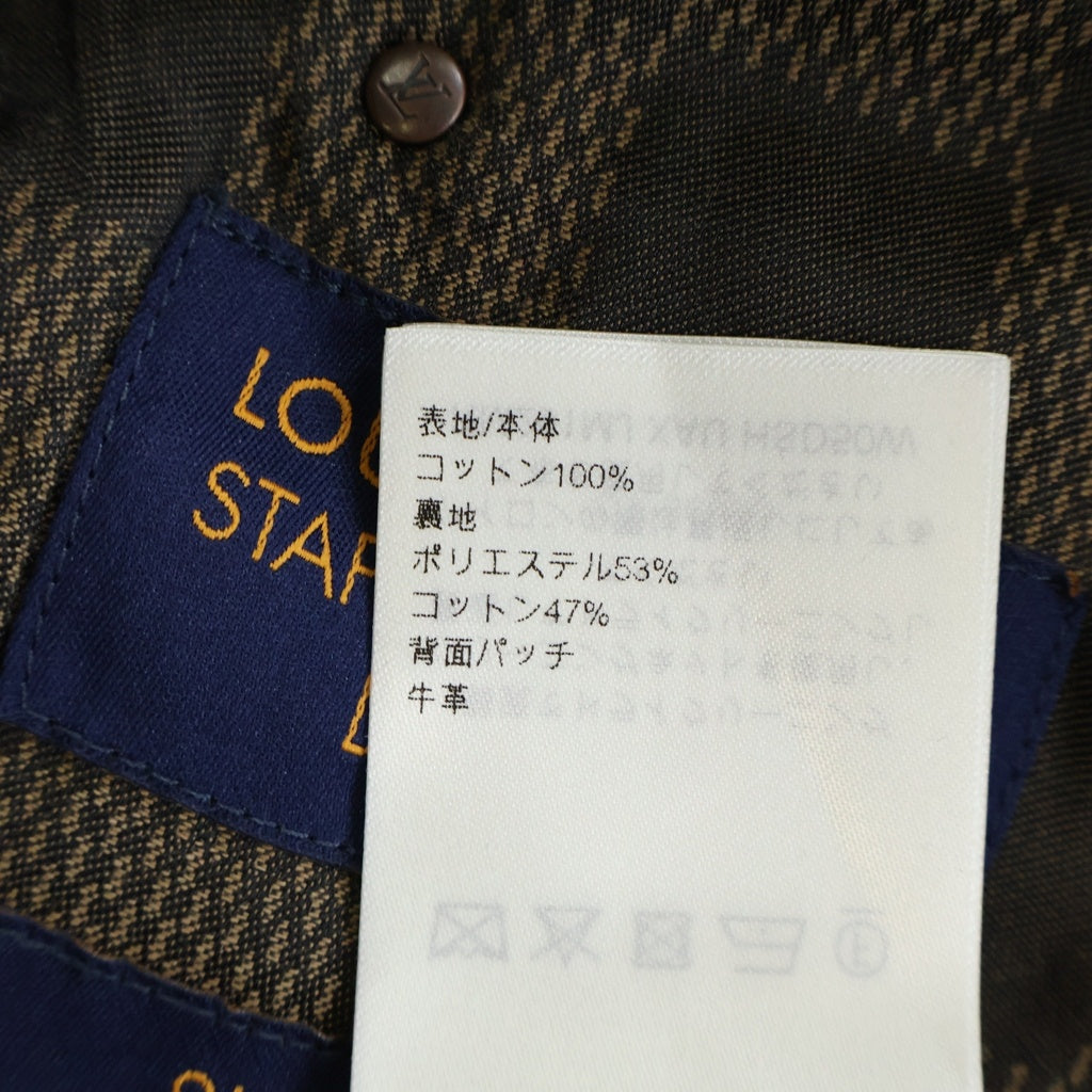 LOUIS VUITTON(ルイヴィトン) 26SS バックLV刺繍 パールボタン ワイド デニムパンツ ブラック RM261MJ XAU HSD50W