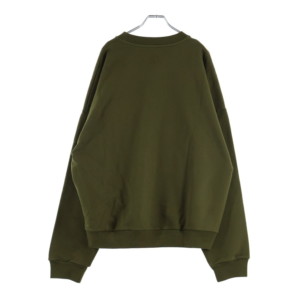 LOUIS VUITTON(ルイヴィトン) 24SS シグネチャーロゴスタッズ装飾 クルーネック スウェット トレーナー グリーン RM241 FWC HQY88W