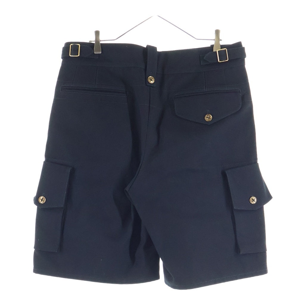 LOUIS VUITTON(ルイヴィトン) 24SS コットン キャンバス ユーティリティ ワイド カーゴ ショーツ ショート ハーフパンツ ブラック RM241 GNH HQP73W