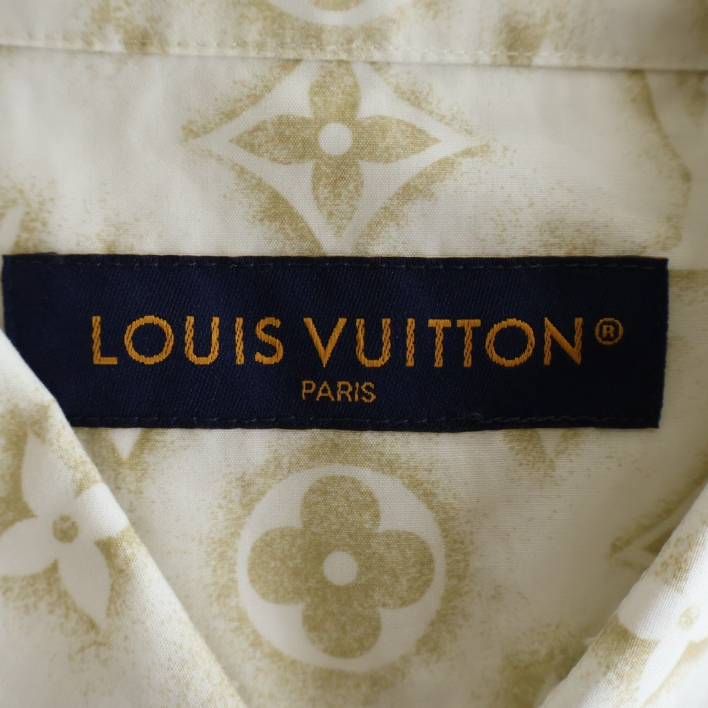 LOUIS VUITTON(ルイヴィトン) 23AW モノグラムサンド総柄 長袖シャツ ホワイト RM232MZR6 HPS33W