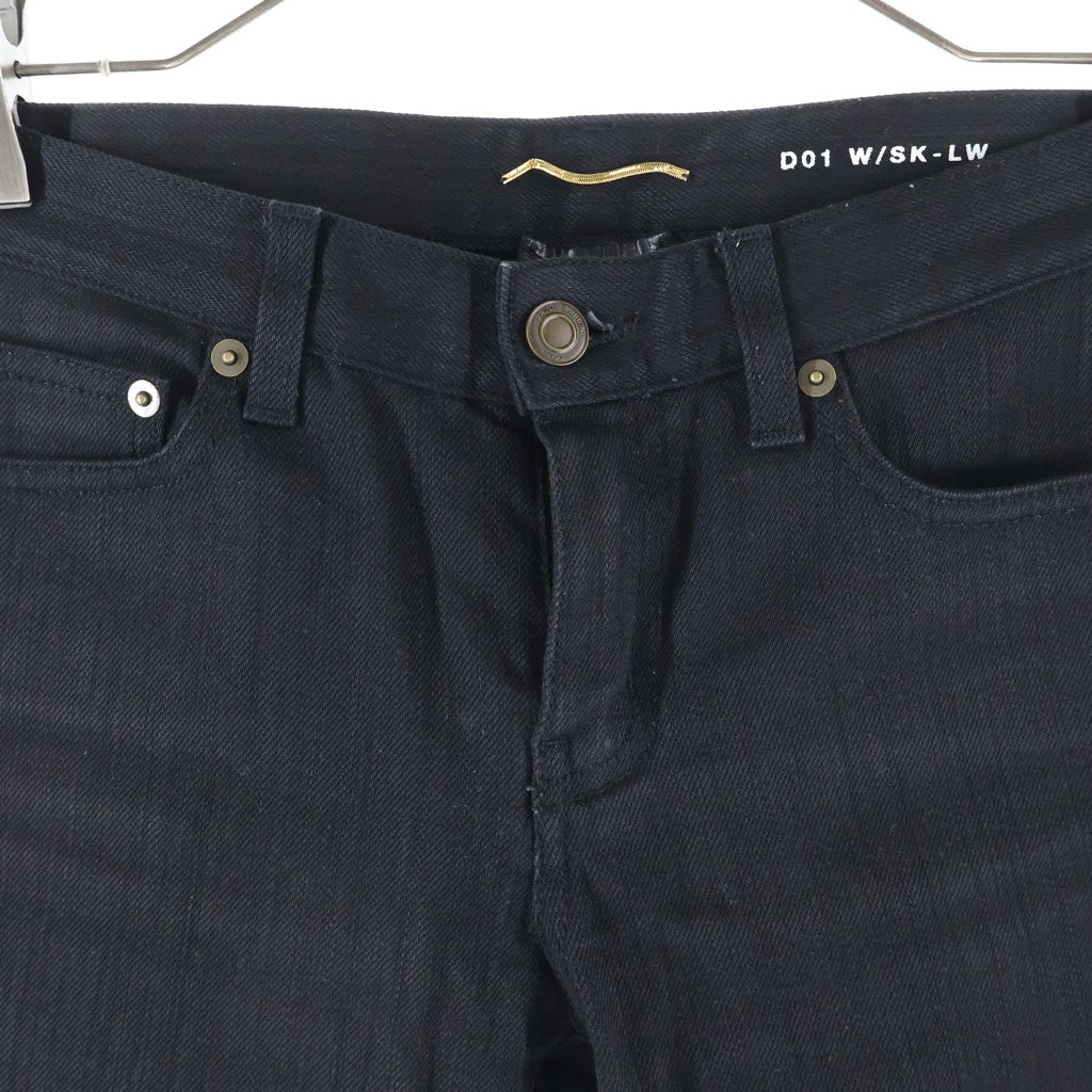 SAINT LAURENT PARIS(サンローランパリ) ストレッチスキニー デニムパンツ ブラック レディース 365837 YYK01