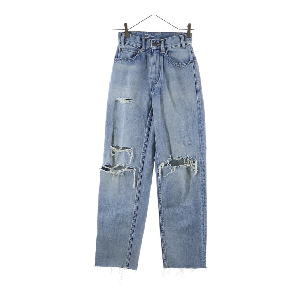 CELINE(セリーヌ) MARGARET JEANS マーガレットジーンズ クラッシュ加工 カットオフ デニムパンツ インディゴ レディース 2N642427P