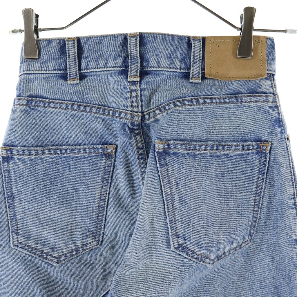 CELINE(セリーヌ) MARGARET JEANS マーガレットジーンズ クラッシュ加工 カットオフ デニムパンツ インディゴ レディース 2N642427P
