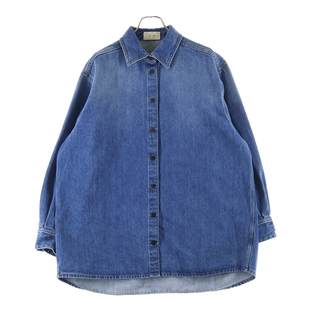 THE ROW(ザロウ) FRANNIE SHIRT フラニーシャツ オーバーサイズ デニムシャツ インディゴ 5947 W1984