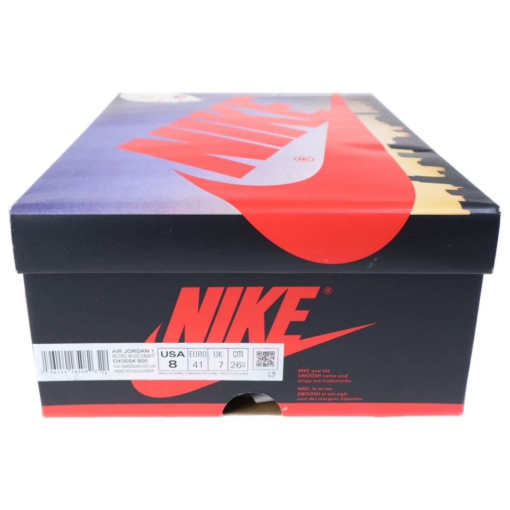 NIKE(ナイキ) AIR JORDAN 1 RETRO HI OG CRAFT エアジョーダン1 レトロ クラフト ハイカットスニーカー マルチ US8/26cm DX0054-805