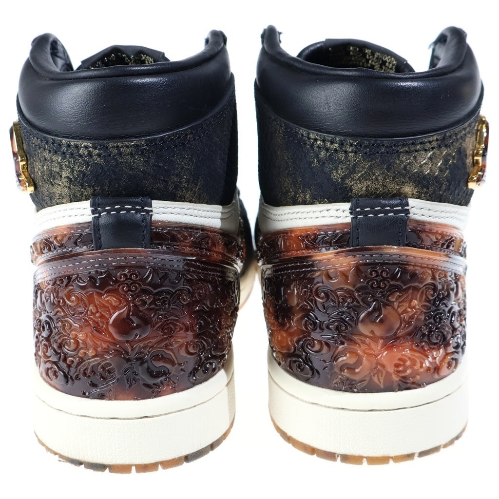 NIKE(ナイキ) AIR JORDAN 1 HIGH OG XUANWU エアジョーダン1 玄武 ハイカットスニーカー ホワイト/ブラウン/ブラック US8/26cm IB3165-091