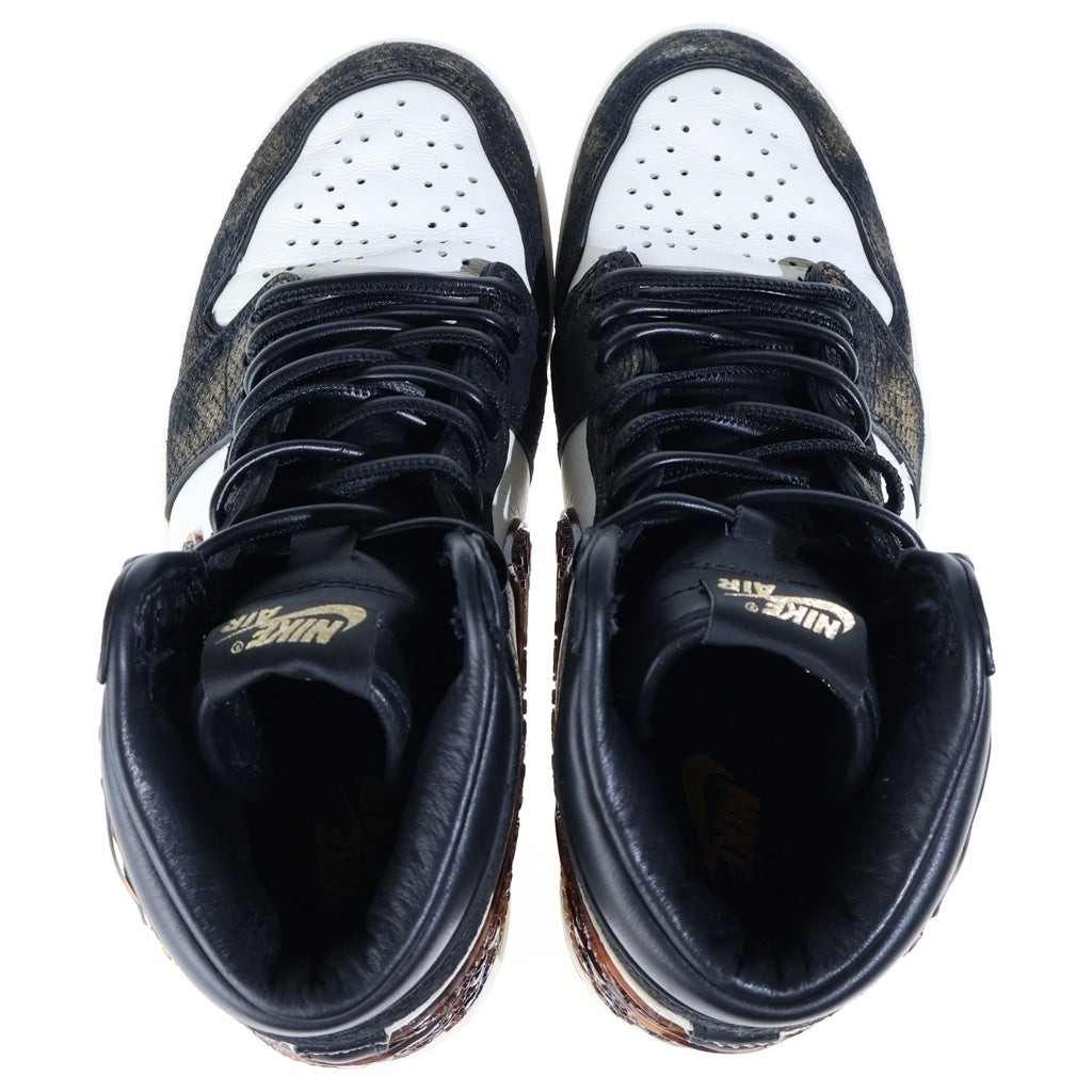 NIKE(ナイキ) AIR JORDAN 1 HIGH OG XUANWU エアジョーダン1 玄武 ハイカットスニーカー ホワイト/ブラウン/ブラック US8/26cm IB3165-091