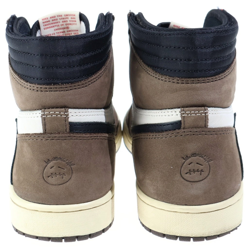 NIKE(ナイキ) ×TRAVIS SCOTT AIR JORDAN 1 RETRO HIGH OG TS SP トラヴィススコット エアジョーダン1 レトロ ハイカットスニーカー ブラウン US9/27cm CD4487-100