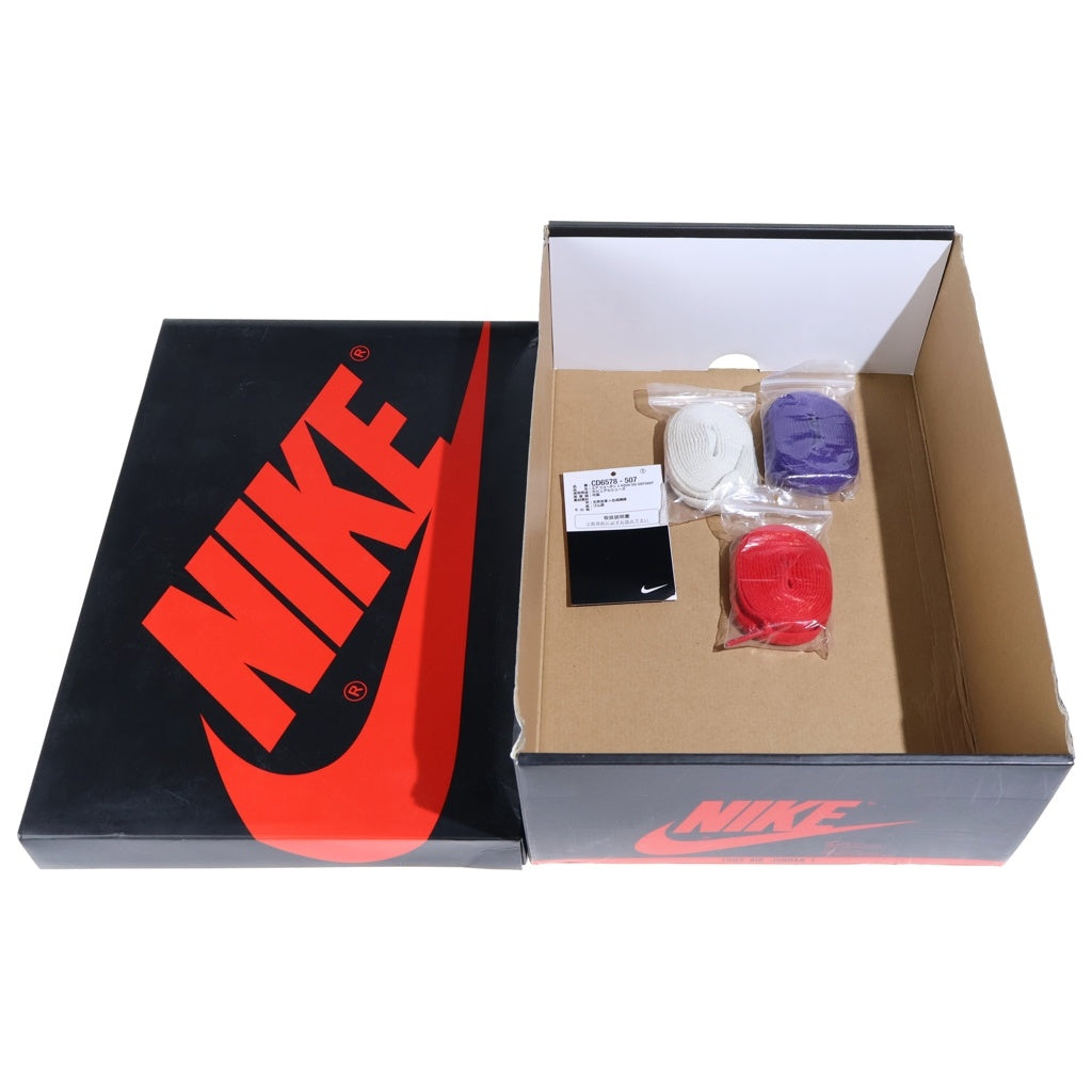NIKE(ナイキ) AIR JORDAN 1 HIGH OG DEFIANT LA TO CHICAGO エアジョーダン1 エルエートゥーシカゴ ハイカットスニーカー ホワイト/パープル US8.5/26.5cm CD6578-507