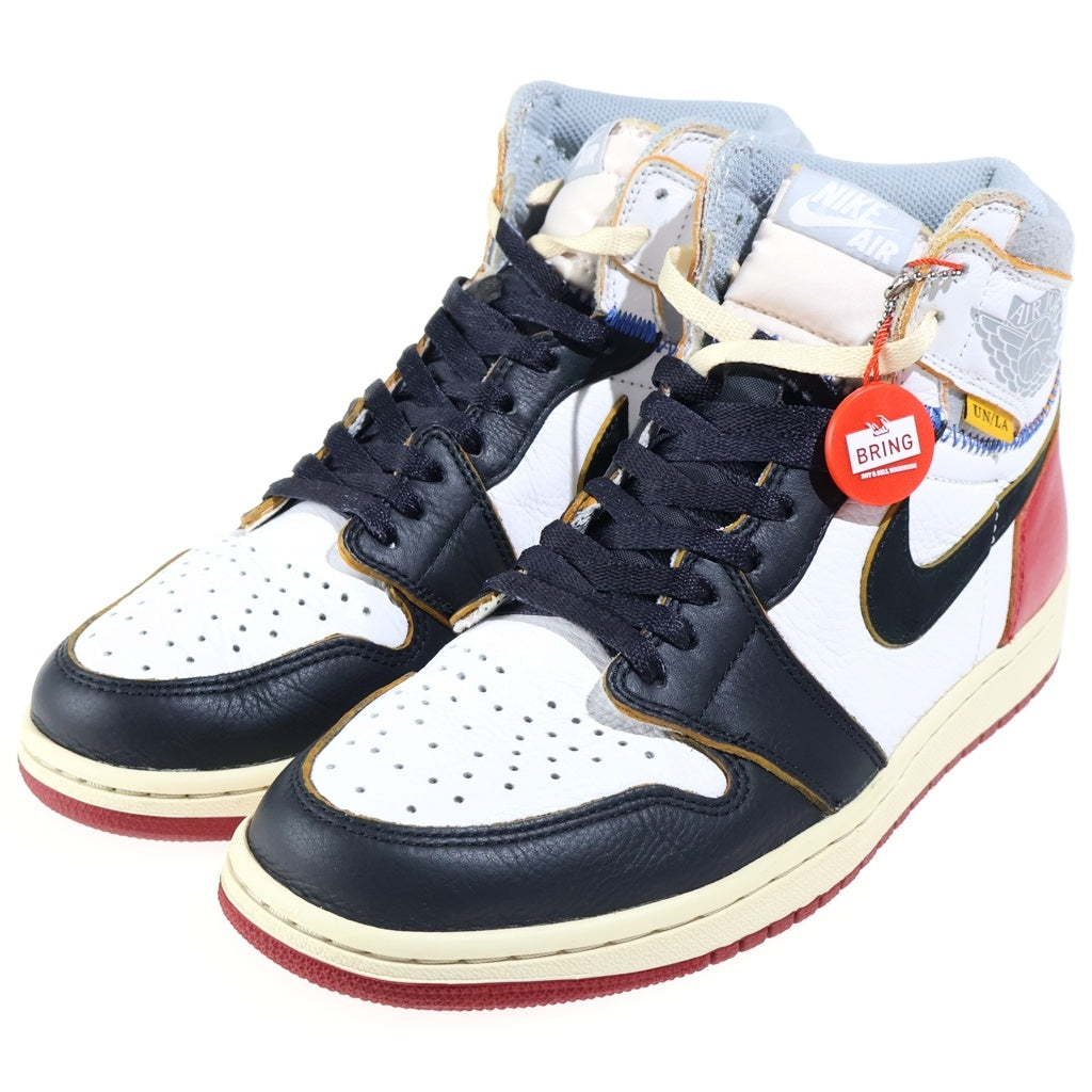 NIKE(ナイキ) ×UNION AIR JORDAN 1 RETRO HIGH OG NRG VARSITY RED/WOLF GREY ユニオン エアジョーダン1 ハイカットスニーカー マルチ US9/27cm BV1300-106