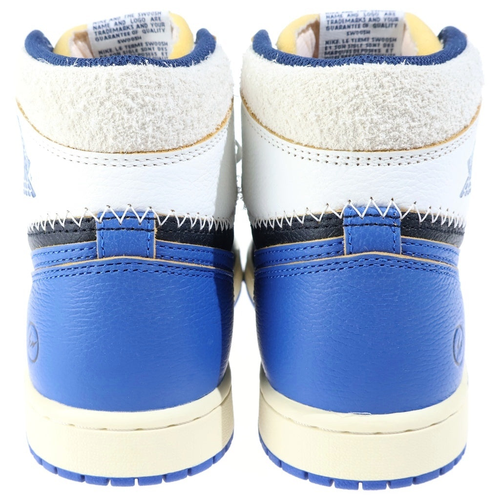 NIKE(ナイキ) ×FRAGMENTDESIGN ×UNION AIR JORDAN 1 HIGH OG SPORT ROYAL フラグメント ユニオン エアジョーダン1 スポーツロイヤル ハイカットスニーカー ブラック/ブルー US8/26cm IO7847-001