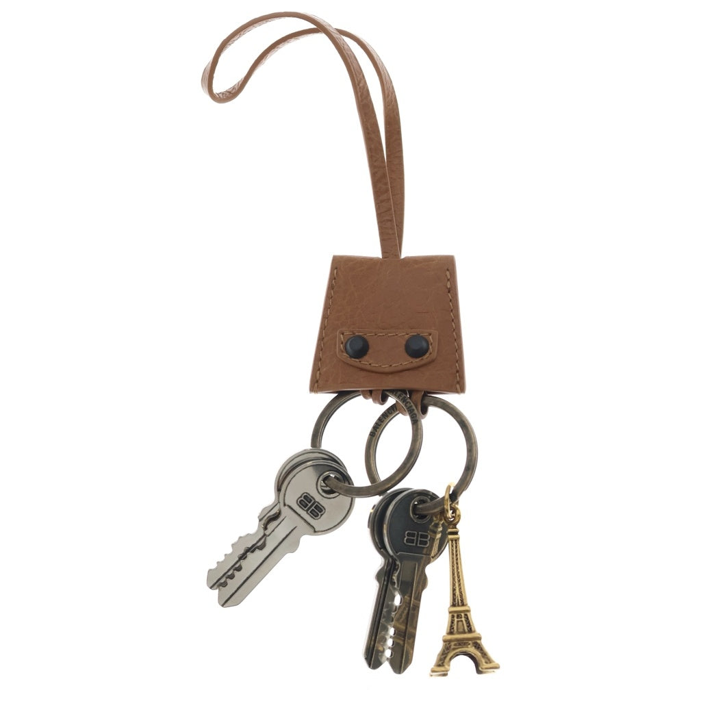 BALENCIAGA(バレンシアガ) Le City Charm ル シティ エッフェル チャーム バッグキーホルダー ブラウン 795641