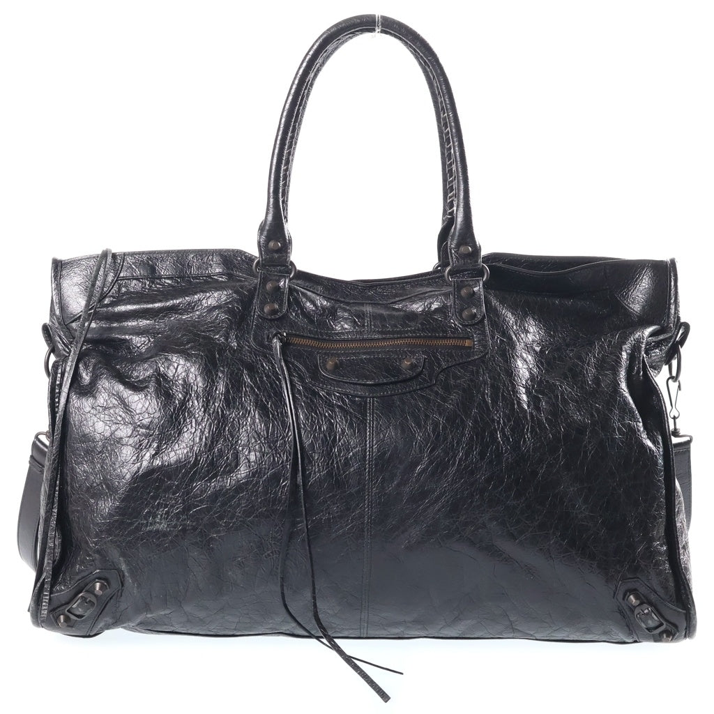 BALENCIAGA(バレンシアガ) Le City ル シティ トラベルバッグ 2WAY ハンドバッグ トートバッグ ショルダーバッグ ブラック 810364