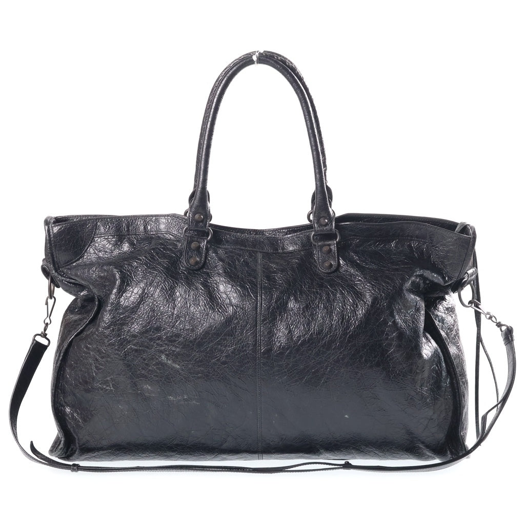 BALENCIAGA(バレンシアガ) Le City ル シティ トラベルバッグ 2WAY ハンドバッグ トートバッグ ショルダーバッグ ブラック 810364