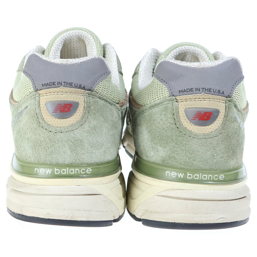 New Balance(ニューバランス) 990V4 OLIVE オリーブ スエード メッシュ ローカットスニーカー カーキ US10/28cm U990GT4