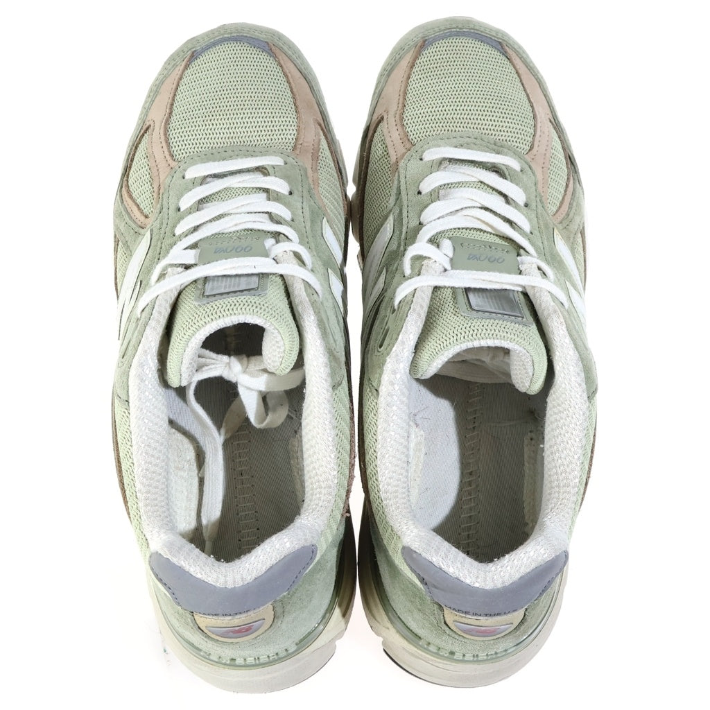 New Balance(ニューバランス) 990V4 OLIVE オリーブ スエード メッシュ ローカットスニーカー カーキ US10/28cm U990GT4