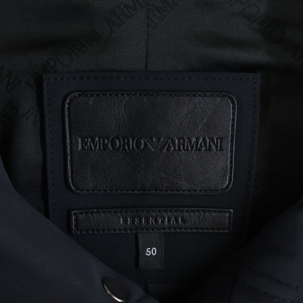 EMPORIO ARMANI(エンポリオアルマーニ) Nylon Half Cort ナイロン ハーフ コート ブラック 8N1L81 1NZAZ
