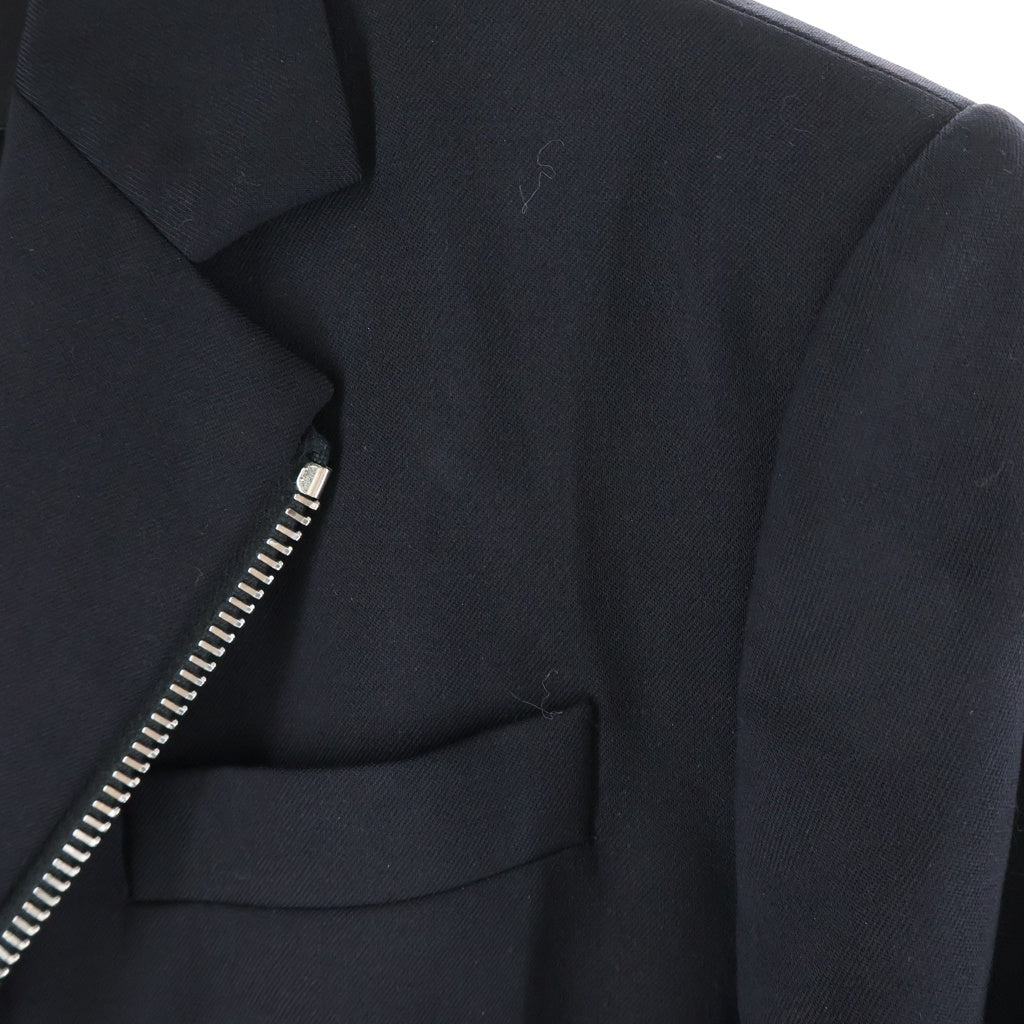 DSQUARED2(ディースクエアード) 18SS ノッチドラペル ジップアップ テーラードジャケット ブラック S74BN0812