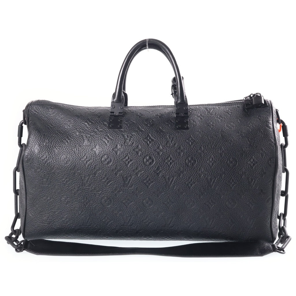 LOUIS VUITTON(ルイヴィトン) キーポルバンドリエール 50 トリヨンレザー ボストンバッグ ショルダーバッグ ブラック FO0179 M53263