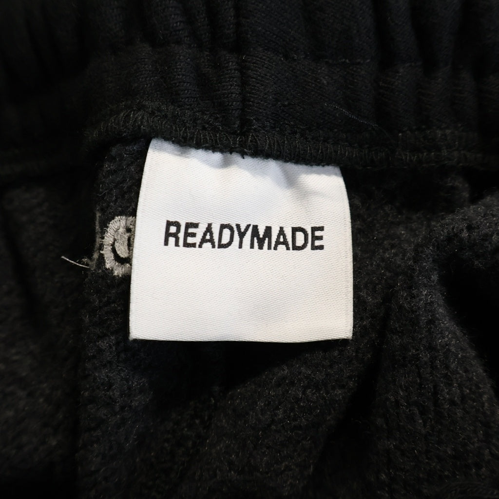 READY MADE(レディメイド) FLARE SWTPNT SMILE スウェットパンツ ブラック RE-CO-BK-00-00-248