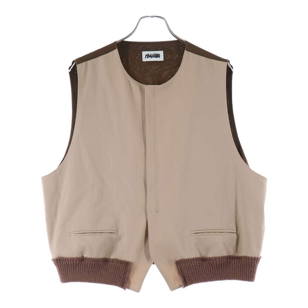 MAGLIANO(マリアーノ) Zip Vest ジップ ベスト ジャケット ブラウン Q280141