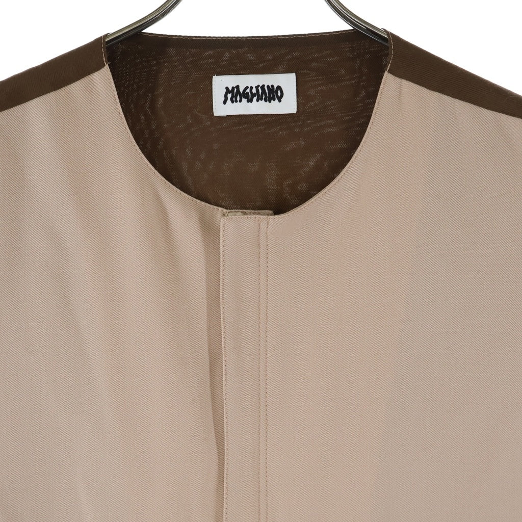 MAGLIANO(マリアーノ) Zip Vest ジップ ベスト ジャケット ブラウン Q280141