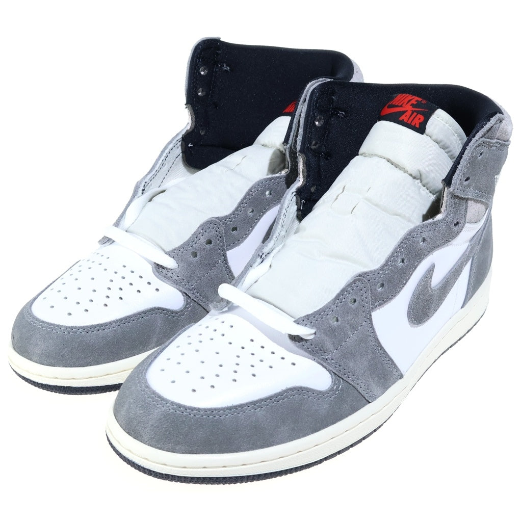 NIKE(ナイキ) AIR JORDAN 1 RETRO HIGH OG DZ5485-051 エアジョーダン1 レトロ ハイカットスニーカー ホワイト/グレー US8/26cm