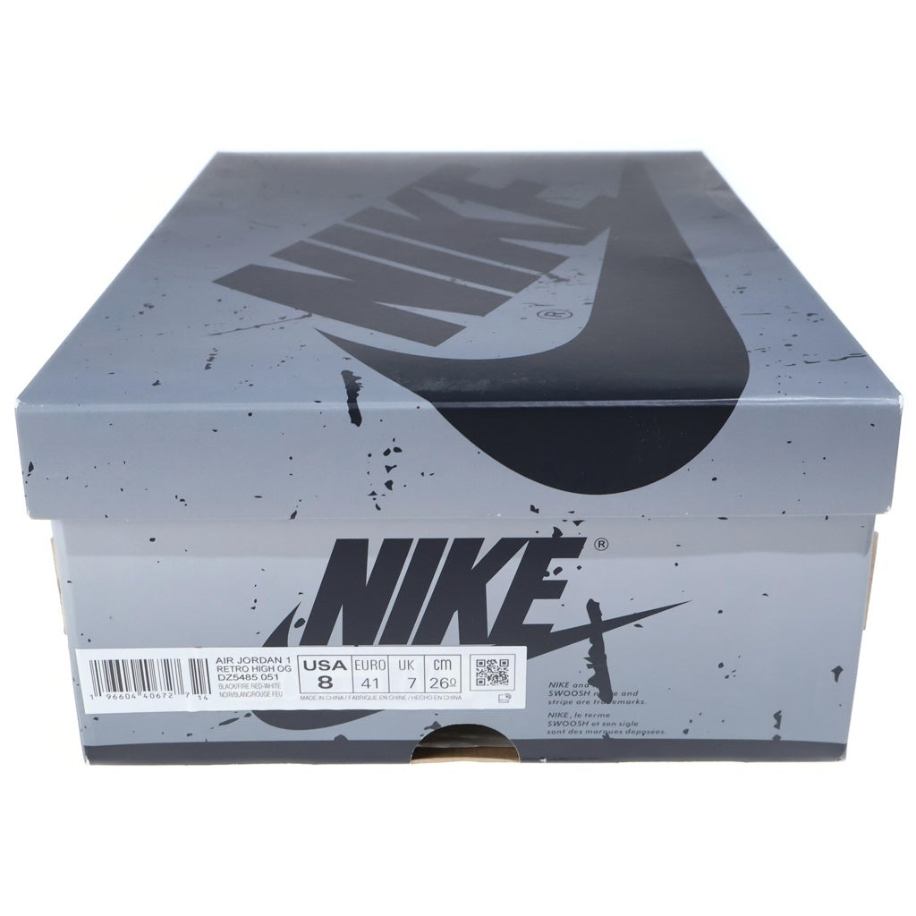 NIKE(ナイキ) AIR JORDAN 1 RETRO HIGH OG DZ5485-051 エアジョーダン1 レトロ ハイカットスニーカー ホワイト/グレー US8/26cm